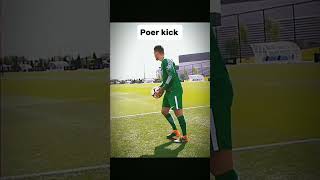 Poer kick football foryou shortfeed [upl. by Natsyrt1]