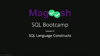 Learn SQL  Language Constructs [upl. by Ennasirk]