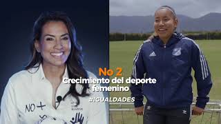 IgualdadEs crecimiento del deporte femenino en Colombia [upl. by Nerrat678]