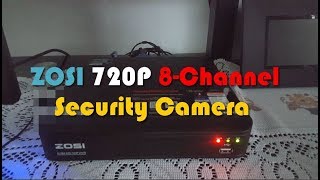 ZOSI 720P 8 Channel Home Security Camera System Review [upl. by Akenahs]