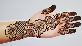 New Easy Mehndi design for Front hand Simple Mehandi design Mehandi ka designHenna Mehndi designs [upl. by Johny]