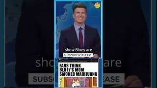 Fans Think Blueys Mom Smoked Marijuana funnyshort snl [upl. by Oynotna]