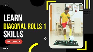 How To Do Diagonal Rolls FPro Level 1  FPro Football Mat Workout 🔥  Leon Ngassa ⚽ [upl. by Inajna473]