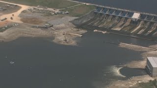 Crews work to make repairs to Lake Livingston Dam spillway [upl. by Dorinda241]