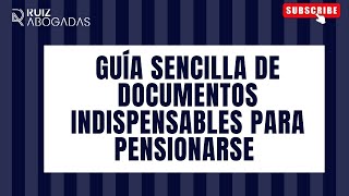 Guía sencilla de documentos para pensionarse ISSEMYM Ruiz Abogadas [upl. by Waki]