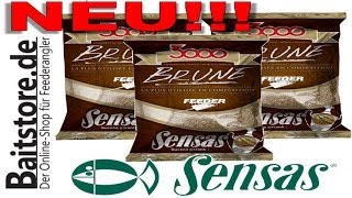 BaitstoreTV  Sensas 3000 Feeder Braun  Feederfutter 2014 [upl. by Pontus]