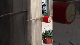 Technique of fixing pipes with wooden pegs short [upl. by Ekyt]