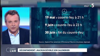 Déconfinement  Macron dévoile son calendrier cdanslair 29042021 [upl. by Ynamreg]