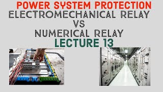 Electromechanical Relay vs Numerical Relay Comparison Differences Similarities Switch gears amp Prote [upl. by Ymirej]