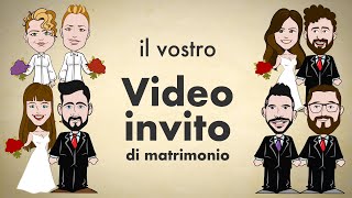 Video Invito di matrimonio personalizzato [upl. by Orban]