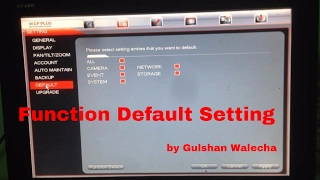 How to ResetDefault CP PLUS DVR in HIndi [upl. by Zacharia]