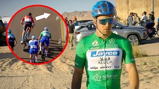 Why was Dylan Groenewegen so Unhappy After this Sprint Saudi Tour 2023 Stage 2 [upl. by Nedgo]