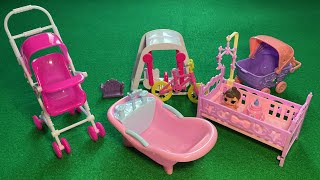 5 Minutes Satisfying with Unboxing Cute Baby Doll Bathtub Baby Buggy Bed Baby Toys Collection ASMR [upl. by Alburg]