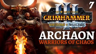 ARCHAON vs GRIMGOR  SFO Immortal Empires  Total War Warhammer 3  Warriors of Chaos  Archaon 7 [upl. by Rimahs25]