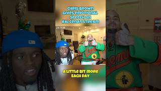 Chris Brown Gives Emotional Speech On Kai Cenat Stream [upl. by Rasec]