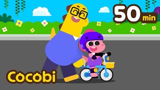 Try Step By Step Song  and More Nursery Rhymes for Kids  Daddy Will Help You  Cocobi [upl. by Rana787]