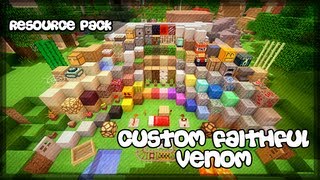 Minecraft Resource Texture Pack  Custom Faithful Venom [upl. by Naryb799]