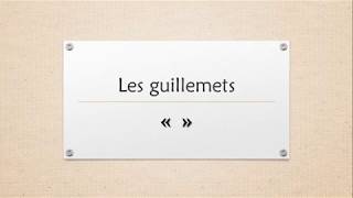 Les guillemets [upl. by Rad909]