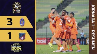 ¡Remontada naranja  LigaFUTVEBancoDeVenezuela  La Guaira vs Monagas  Jornada 1 Fase Final [upl. by Phelgon]