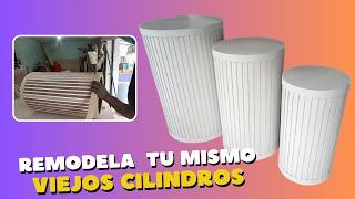 Como Restaurar Cilindros MDF para Fiestas y Cumpleaños Tutorial Paso a Paso con detalles y trucos [upl. by Thorr402]