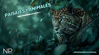 🌳🐆PAISAJES Y ANIMALES POR IA [upl. by Nylzor]