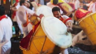 Puneri Dhol Original  Full Energy  Full Bass  Mumbai  Ganpati Visarjan [upl. by Einnep]