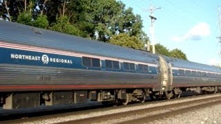 Amtrak California Zephyr featuring Amfleet Horizon coaches  Ottumwa IA 61813 [upl. by Drusi773]