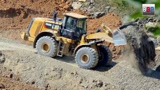 CATERPILLAR 966M Load amp Carry Quarry  Steinbruch Germany 2018 [upl. by Cressy823]