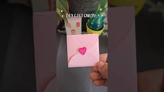 DIY GIFT CARDS diy lovecard forhim birthdaycards cutegiftideas papercraft lovecardmaking diy [upl. by Ynohtn]