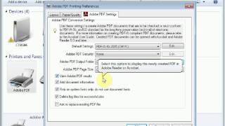 PDF settings in Windows 7 [upl. by Maidie]