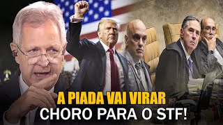 MINISTROS DO STF FAZ PIADA COM A VITÓRIA DE TRUMP E O DESESPERO FICA ESCANCARADO PARA O MUNDO [upl. by Sdlonyer]