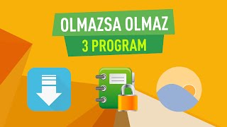 Bilgisayarınızda Yoksa Mutlaka İndirmeniz Gereken 3 Program [upl. by Azenav354]