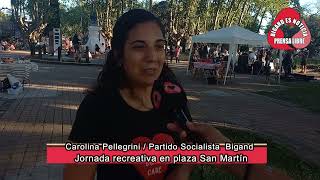 CAROLINA PELLEGRINI JORNADA RECREATIVA EN BIGAND PARTIDO SOCIALISTA [upl. by Rizika297]