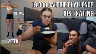 10000 calorie challenge JUST FOOD minimal talking [upl. by Owena]