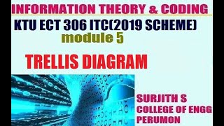 KTU ECT 306 ITC TRELLIS DIAGRAM module 5 2019 SCHEME [upl. by Fulbright]