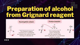 Preparation of alcohol from Grignard reagent [upl. by Shana87]