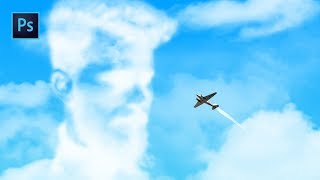 Photoshop  Incruster un visage dans les nuages [upl. by Wycoff]