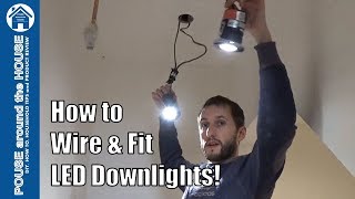 How to install downlightersdownlights LED downlight installation [upl. by Ahkos259]