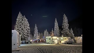 Winter 202324  Caravanpark Sexten Teil 1  Camping Schnee und Sonne [upl. by Sewellyn679]