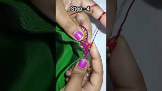 Saree kuchu designs bridal youtubeshort kroshakuchu Madhusthyacreations [upl. by Ardnoel287]