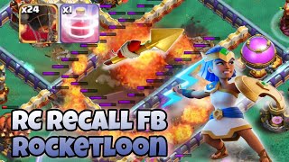 Recall RC Rocketloon TH16 Legend Attack  Clash of clans [upl. by Violante899]