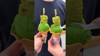 抹茶冰抹茶アイス Matcha aisu녹차 아이스크림 Nokcha aiseukeulimMatcha ice creamshorts [upl. by Wilkens]