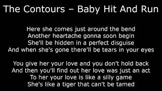 Northern Soul  The Contours – Baby Hit And Run  With Lyrics [upl. by Nylyoj]