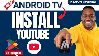 How to Install YouTube on Android TV Without Google Play Store in 2024 [upl. by Nithsa]