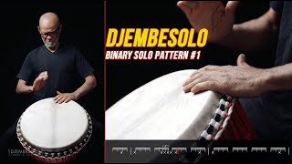 DJEMBESOLO BINARY SOLO PATTERNS 1 [upl. by Htidirem]