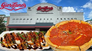 GIORDANOS PIZZA  Orlando Florida  Chicago Deep Dish Pizza Review [upl. by Harvie]