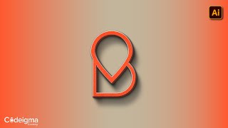 How To Create Letter B Modern Logo Design Design 3  Adobe Illustrator CC  Lettermark Logo Series [upl. by Bonney904]