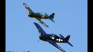 Classic Duels  Grumman F6F Hellcat vs Mitsubishi A6M ZeroSen [upl. by Morgun502]