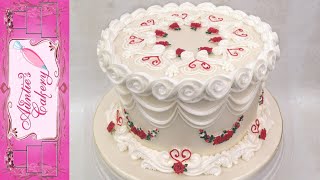 Decorate Your Cake Like Its Straight Out Of The Vintage Era STUNNING Lambeth Method [upl. by Namijneb]