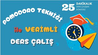 Pomodoro Tekniği İle 100 Dakika Verimli Ders Çalış  25 Dakikalık Çalışma Döngüsü  Sessiz  Alarmlı [upl. by Fidelis]